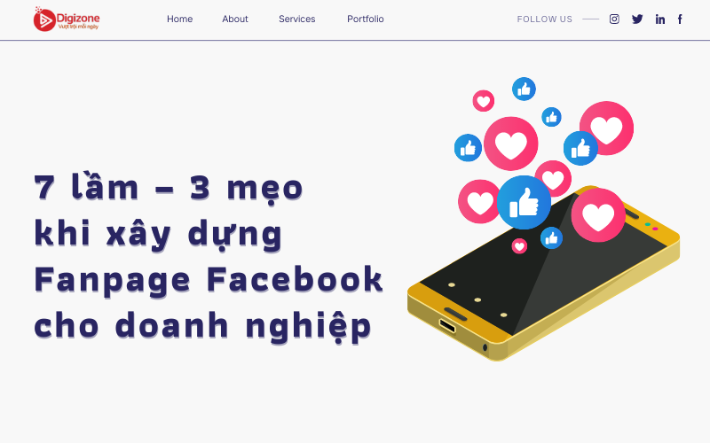 7 lầm – 3 mẹo khi xây dựng Fanpage Facebook cho doanh nghiệp