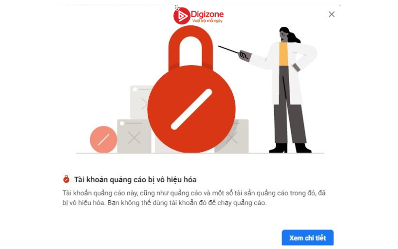 Nguyên nhân và cách khắc phục tình trạng tài khoản quảng cáo Facebook bị khóa 6 Nguyên nhân tài khoản quảng cáo Facebook bị khóa