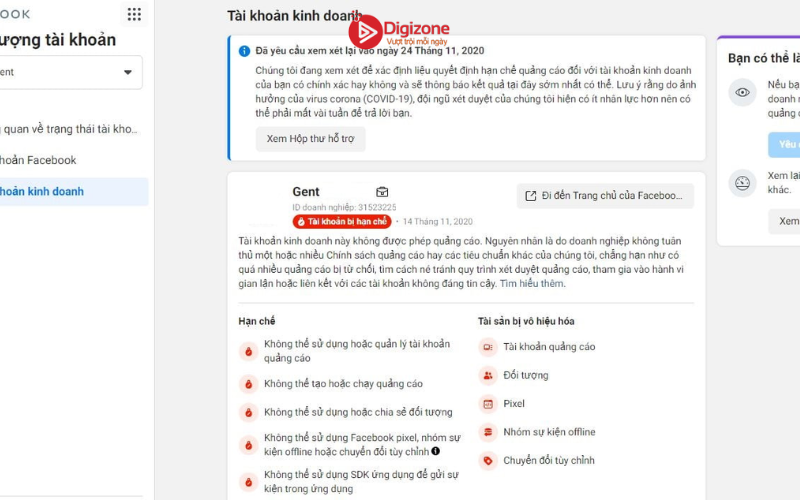 Nguyên nhân và cách khắc phục tình trạng tài khoản quảng cáo Facebook bị khóa 9 Cách khắc phục tài khoản quảng cáo Facebook bị khóa