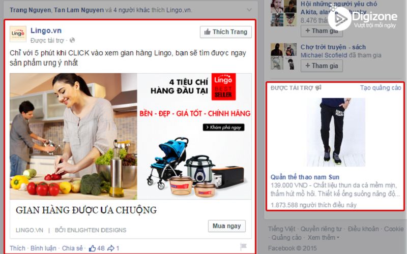 Các loại Facebook Ads